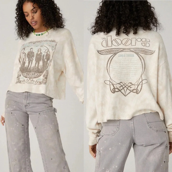 Daydreamer The Doors 1968 Cropped Thermal Top - Picture 9 of 10